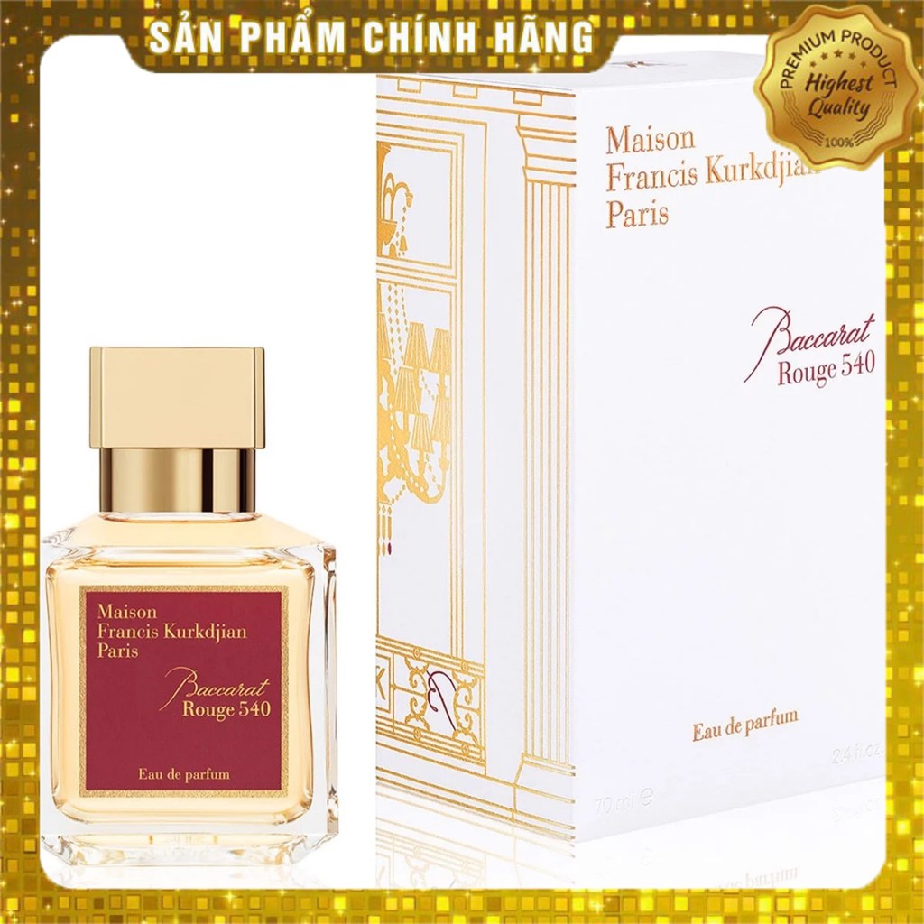 [Nước hoa Unisex 10ml] MFK Baccarat Rouge 540 EDP mẫu thử 2ml - 10ml (Hương hoa cỏ phương đông) | BigBuy360 - bigbuy360.vn