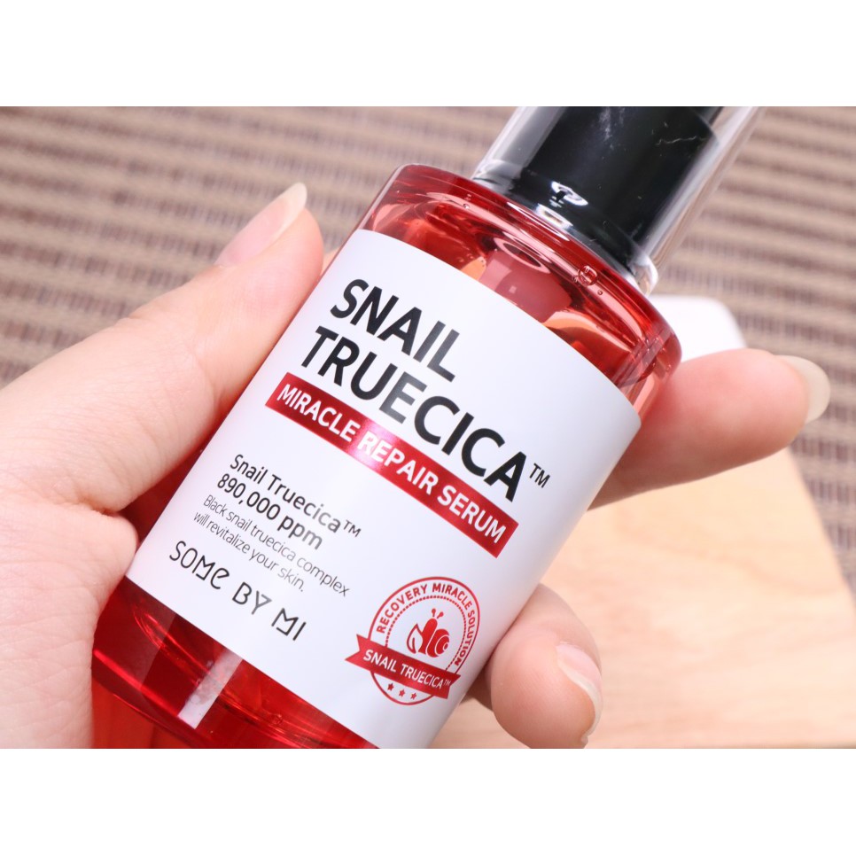 Tinh chất ốc sên đen giảm sẹo lõm - sẹo mụn Some By Mi Snail Truecica Miracle Serum 50ml