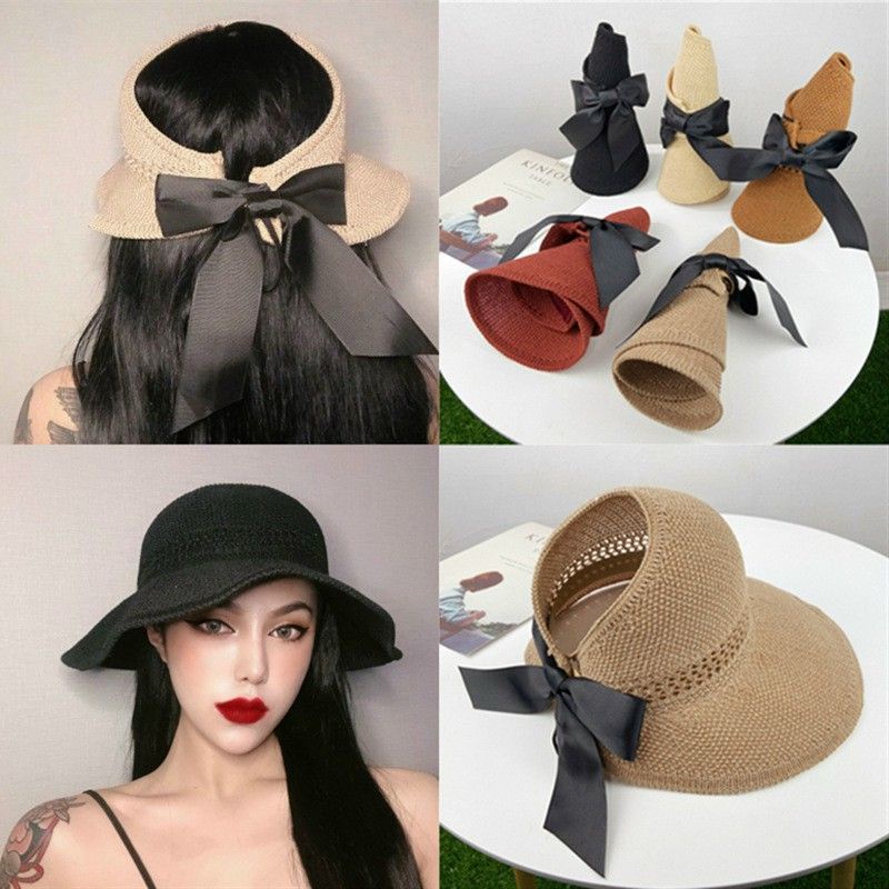 Mũ - Nón cói đi biển gấp gọn điệu đà cho bạn gái