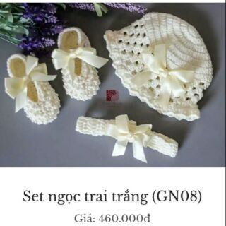 Set len Ngọc trai trắng kèm ảnh thật