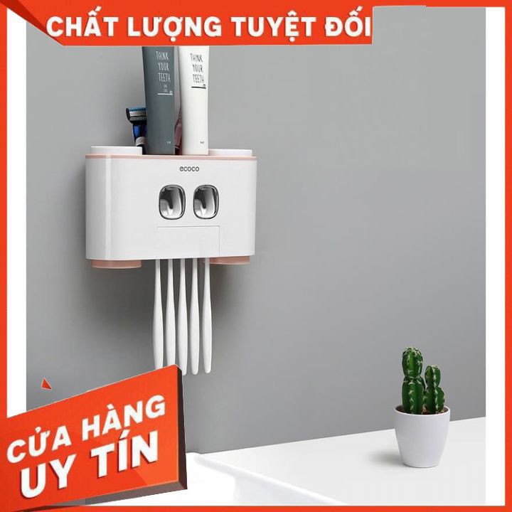 Nhả Kem Đánh Răng Cao cấp ECOCO (kiêm đựng bàn chải) - Sang trọng, Tiện dụng