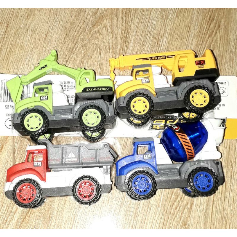 Sét 4 chiếc xe công trình chạy chớn bằng nhựa rất đẹp