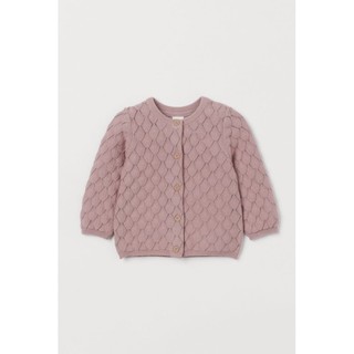 Áo cardigan len hồng bé gái HM auth sale