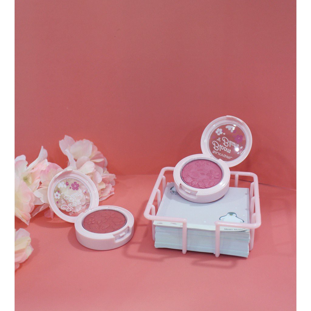 Phấn Má Hồng SILKYGIRL Bloom 'N' Blush 3g .#01 Pretty Pink Hồng Phớt