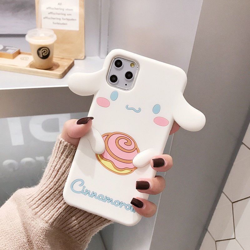 Phim hoạt hình dễ thương cinnamoroll dog silicone case iphone 14 13 12 11 pro max 12mini 13mini x xs max xr 7 8 6 6s plus vỏ cao su mềm
