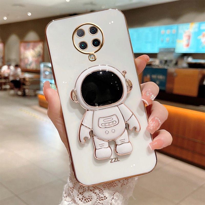 Astronaut Holder Stand Phone Case Xiaomi Mi 10T 10T Pro Poco X3 X3 Pro Poco X3 GT Poco M3 Pro 5G Poco M4 Pro 5G Redmi K30 K50 K50 Pro Redmi 9T Poco M3 Soft Cover