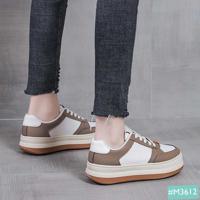 Giày Thể Thao Sneaker Nữ Bánh Mì MINSU M3612 Style Hàn Quốc Độn Đế 5cm Cực Đẹp Khi Đi Chơi, Học