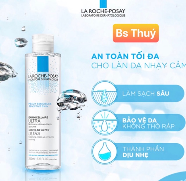 Tẩy trang Laroche Posay cho da nhạy cảm