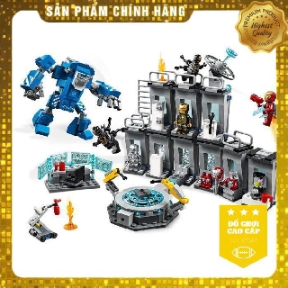 Đồ chơi xếp hình Lego Marvel Supeheroes - Phòng giáp sắt của Iron Man 76125