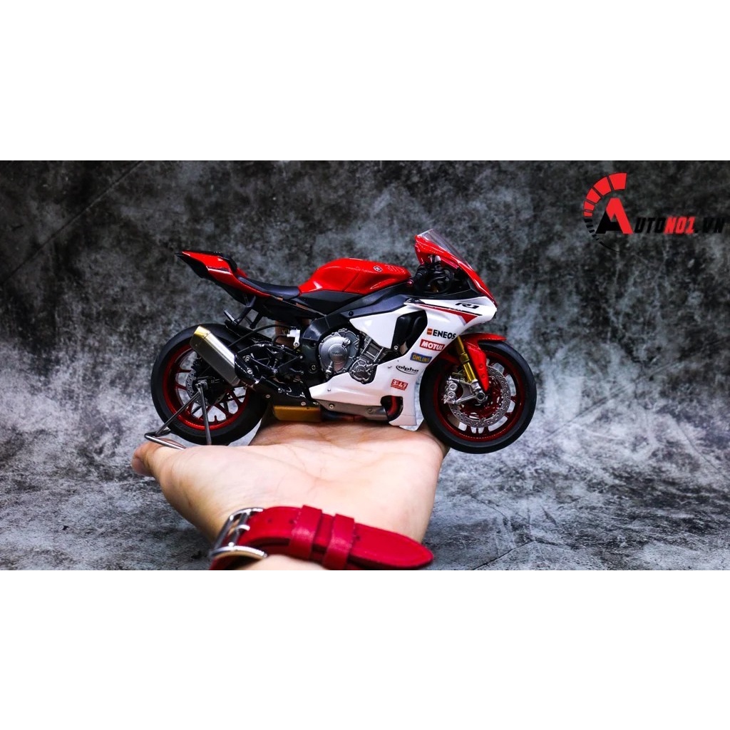 MÔ HÌNH XE YAMAHA YZF R1 RED WHITE 1:12 TAMIYA D080