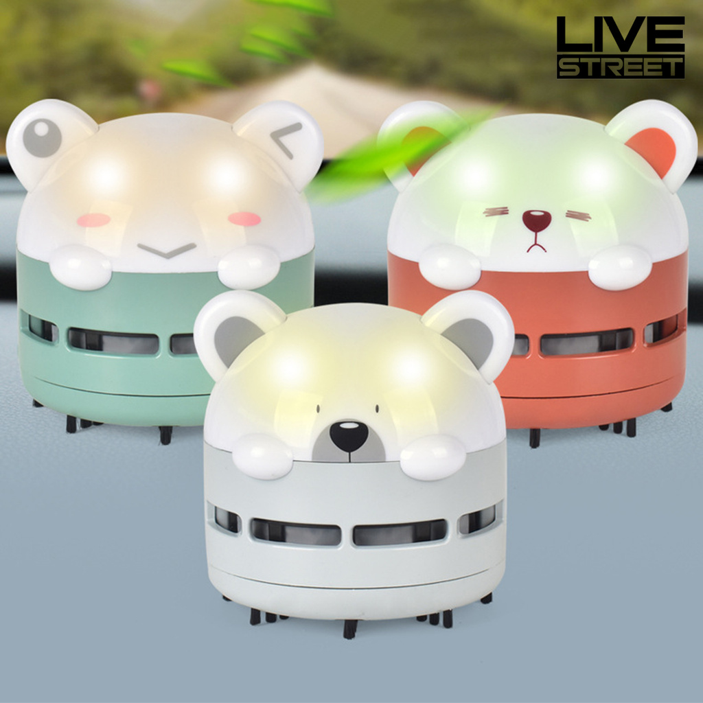 Máy Hút Bụi Để Bàn Có Đèn Led Hình Gấu Dễ Thương | BigBuy360 - bigbuy360.vn