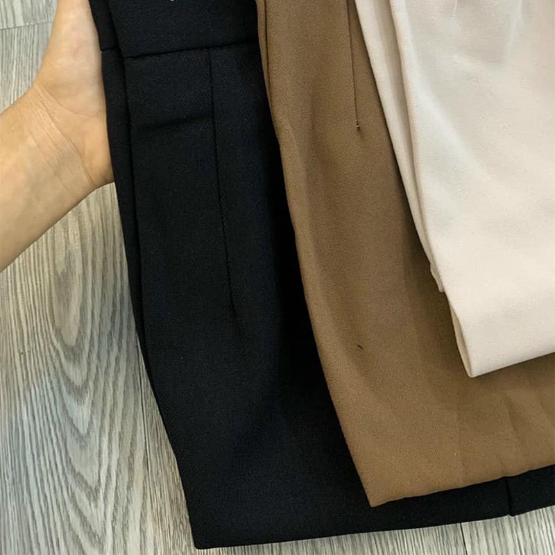 Quần baggy nữ cạp cao 2 khuy bọc dáng dài quần tây công sở chuẩn form tôn dáng M088