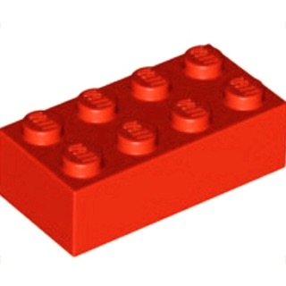 [CHÍNH HÃNG] Gạch Lego Màu Đỏ Chữ Nhật 2x4