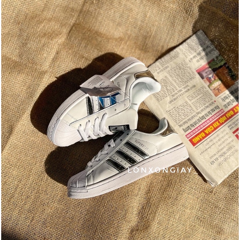 Giày thể thao Super Star Bạc bản đẹp