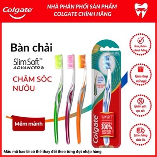 Bàn Chải Đánh Răng Colgate SlimSoft Advanced siêu mềm mảnh chăm sóc nướu