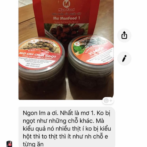 OMAI MƠ SẤY DẺO CHUA NGỌT NGUYÊN CHẤT OMAI MƠ MANFOOD1 CÓ HẠT⚡️[FREESHIP]⚡️ TÚI ZIP NHẬT 250GRAM ĂN VẶT HÀ NỘI