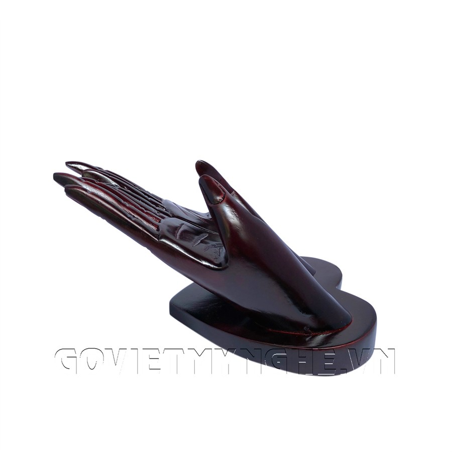 Hộp Đựng Card Visit Bàn Tay Gỗ - Sơn Đen | BigBuy360 - bigbuy360.vn