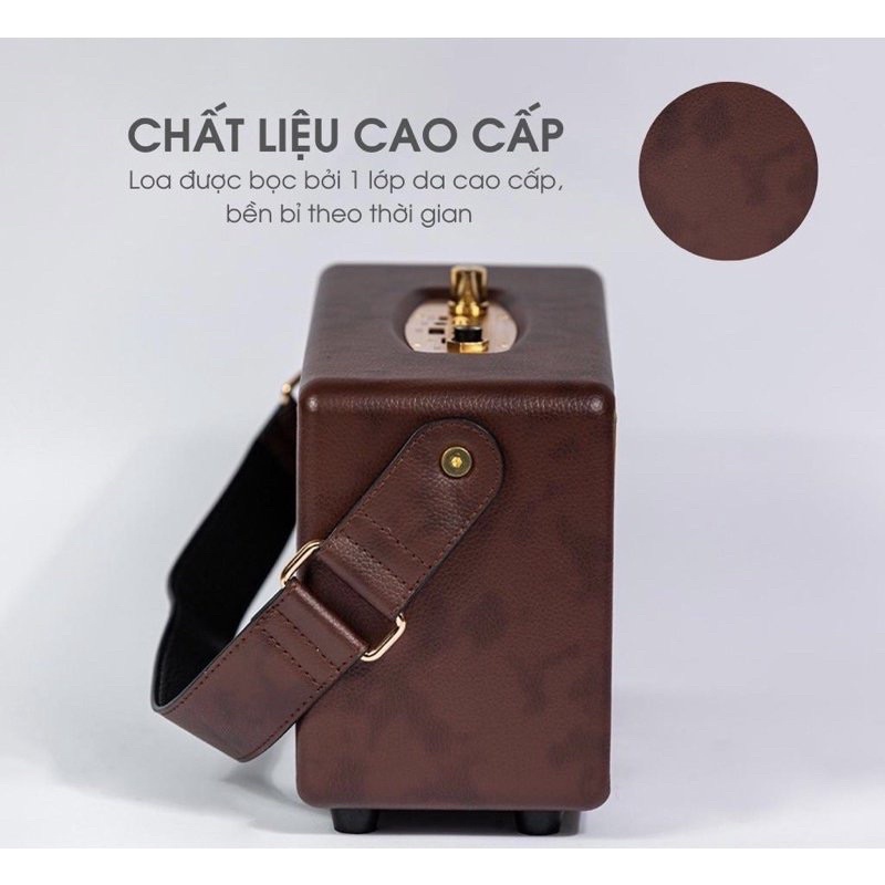 Loa Bluetooth Qixi SK-2025 Âm Thanh Hay Tích Hợp Cổng Micro 6.5 Karaoke Micro Không Dây BH 06 Tháng