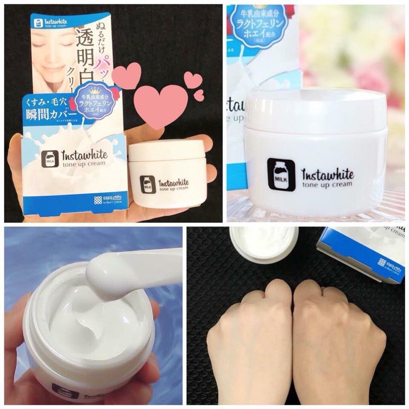 Kem nâng tone instawhite tone up cream meishoku