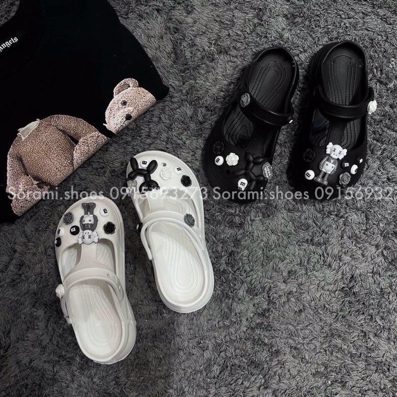 Sorami.Shoes | Dép cross đính sticker trendy siêu êm và nhẹ