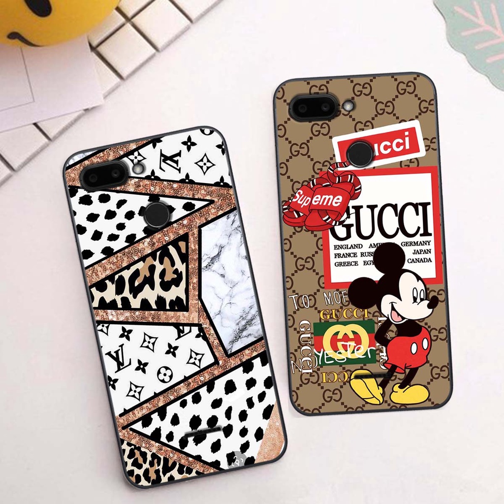 Ốp lưng Xiaomi REDMI 6 hình thương hiệu, thời trang, cute, đáng yêu
