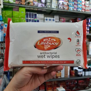 Khăn Ướt Lifebuoy Antibacterial diệt khuẩn 99% k cồn