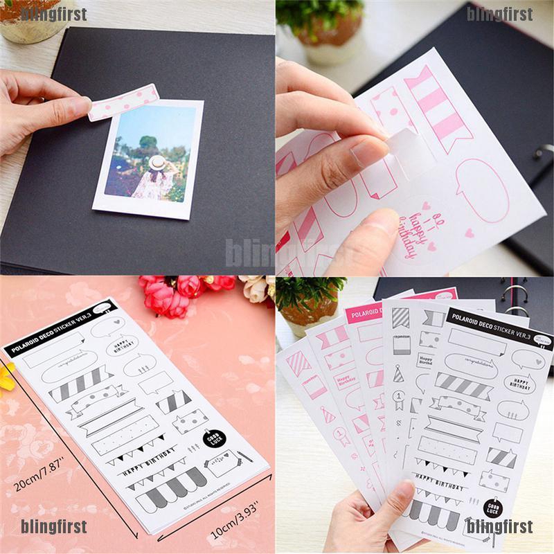 6 Tờ giấy sticker dán ảnh , nhật kí