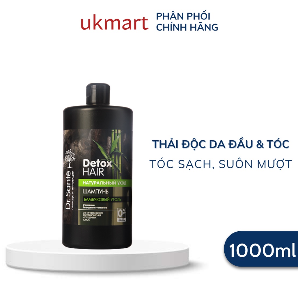 Dầu Gội Dr.Sante Detox Hair Than Tre Hoạt Tính 250~1000ml