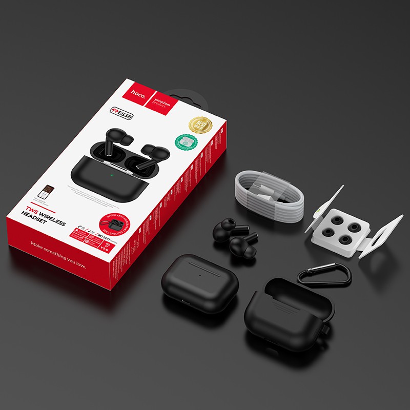 [Mã ELMS5 giảm 7% đơn 300K] Tai nghe đôi Bluetooth True Wireless Hoco ES38 V5.0 Hỗ trợ sạc không dây Kèm case silicon | BigBuy360 - bigbuy360.vn