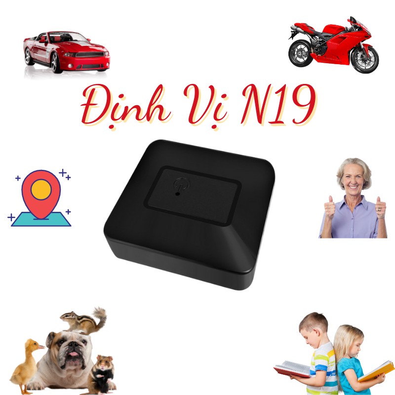 Thiết bị định vị GPS N19 chất lượng cao, Pin trâu 10 ngày hoạt động liên tục, Có kết hợp máy ghi âm