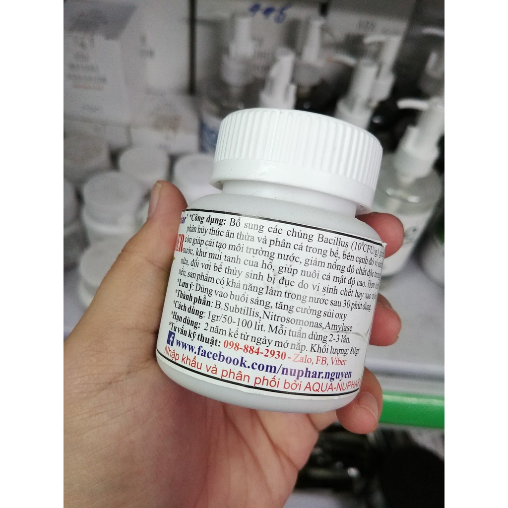Vi sinh làm trong nước Nuphar Bacter Powder