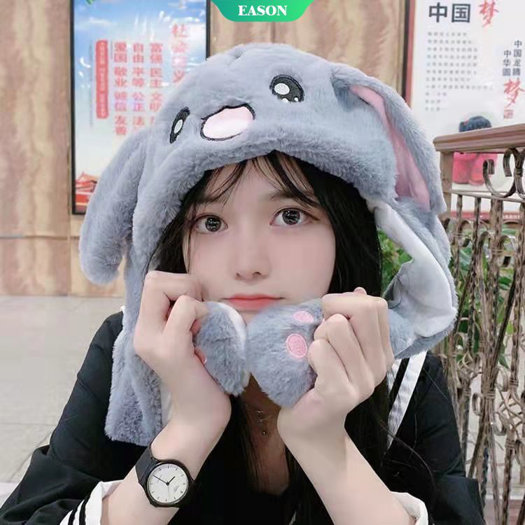 Mũ Len Dệt Kim Giữ Ấm Mùa Đông In Hình Pikachu/ Cinnamoroll/Pikachu Có Tai Chuyển Động Cho Bé Trai Và Bé Gái