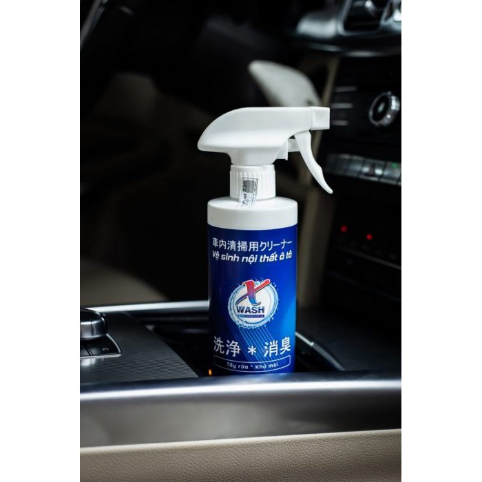 [CHÍNH HÃNG] XWash combo 500ml-100ml nước tẩy rửa nội thất oto, xe hơi khử mùi không hóa chất