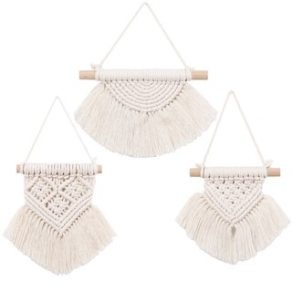 combo 3 macrame handmade treo tường trang trí