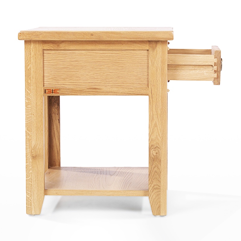 Tủ đầu giường Rustic 1 ngăn gỗ sồi IBIE
