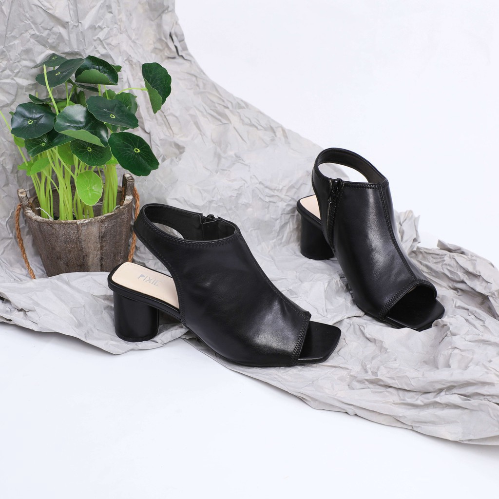 Giày Giả Boot Sapo 5cm Đế Tròn Pixie X640