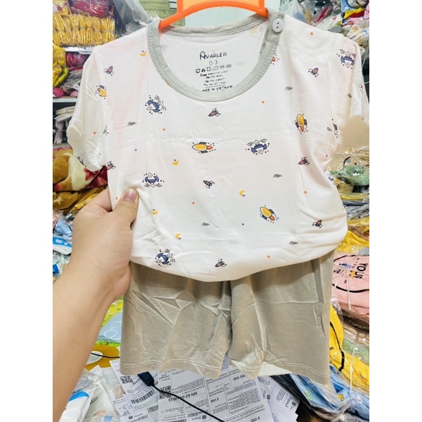 Bộ cộc tay Ava cho bé yêu túi zip
