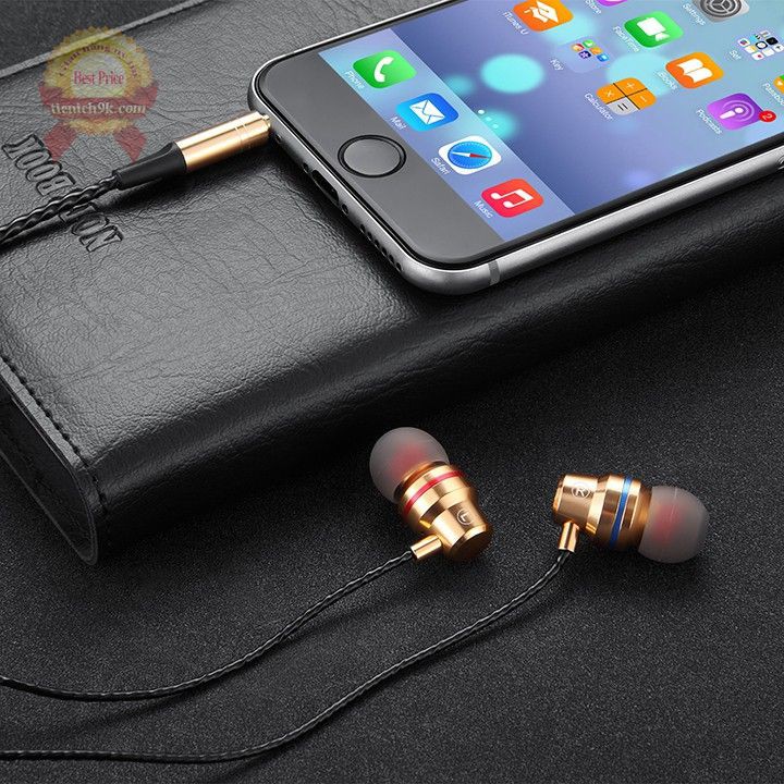 [ Tặng 4 núm tai nghe ] Tai nghe chân Type C in-ear kèm mic thân kim loại dây PET chống rối cho điện thoại