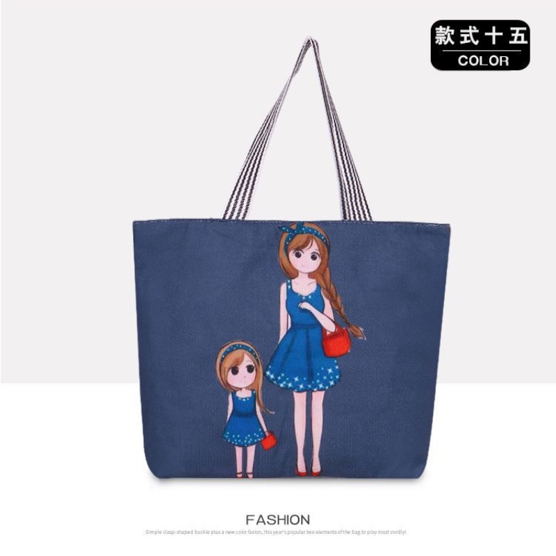 IELGY Túi Mua Sắm Đeo Vai Vải Lanh Cỡ Lớn In Họa Tiết Dân Tộc Độc Đáo Thời Trang