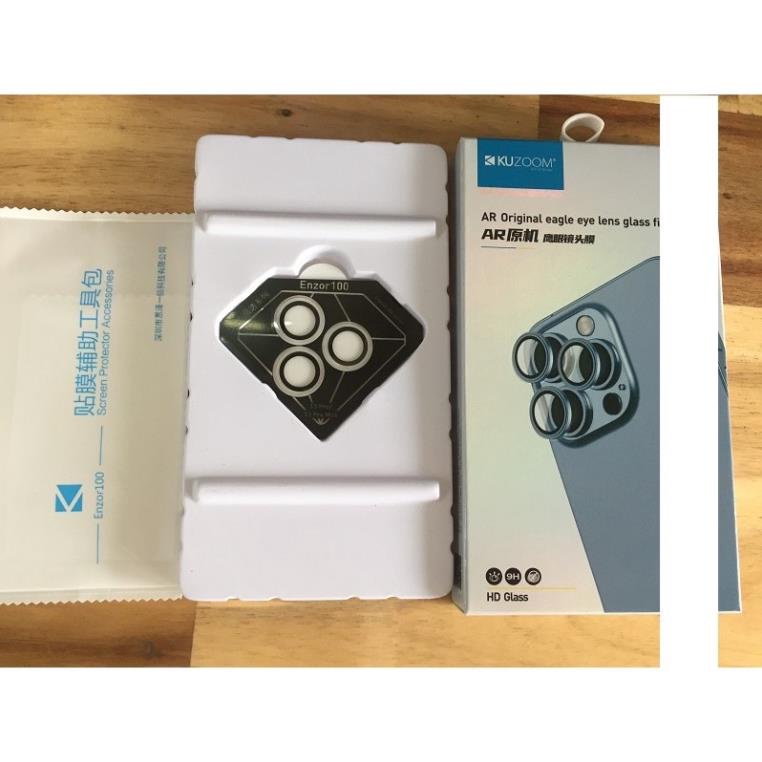 Bộ 3 Dán mắt camera Kuzoom trong suốt cho iPhone 14, 14 Pro, 14 Max, 14 Pro Max bảo vệ mắt camera siêu tốt