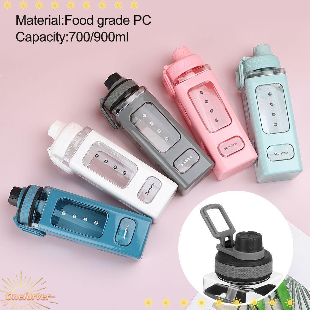 Bình Nước Thể Thao Bằng Nhựa Dung Tích Lớn 700 / 900ml Có Ống Hút Tiện Dụng