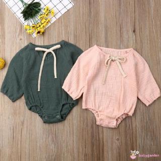 Jumpsuit dài tay cho bé gái dưới 2 tuổi