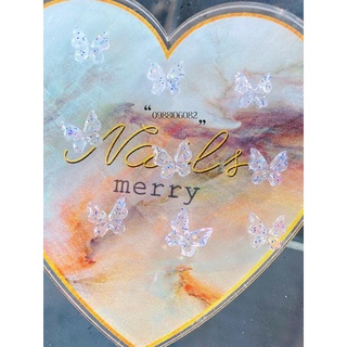 Charm gắn nail màu trong ánh nhũ