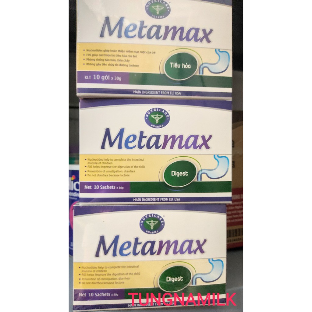 Sữa bột dạng gói METAMAX hộp 10 gói