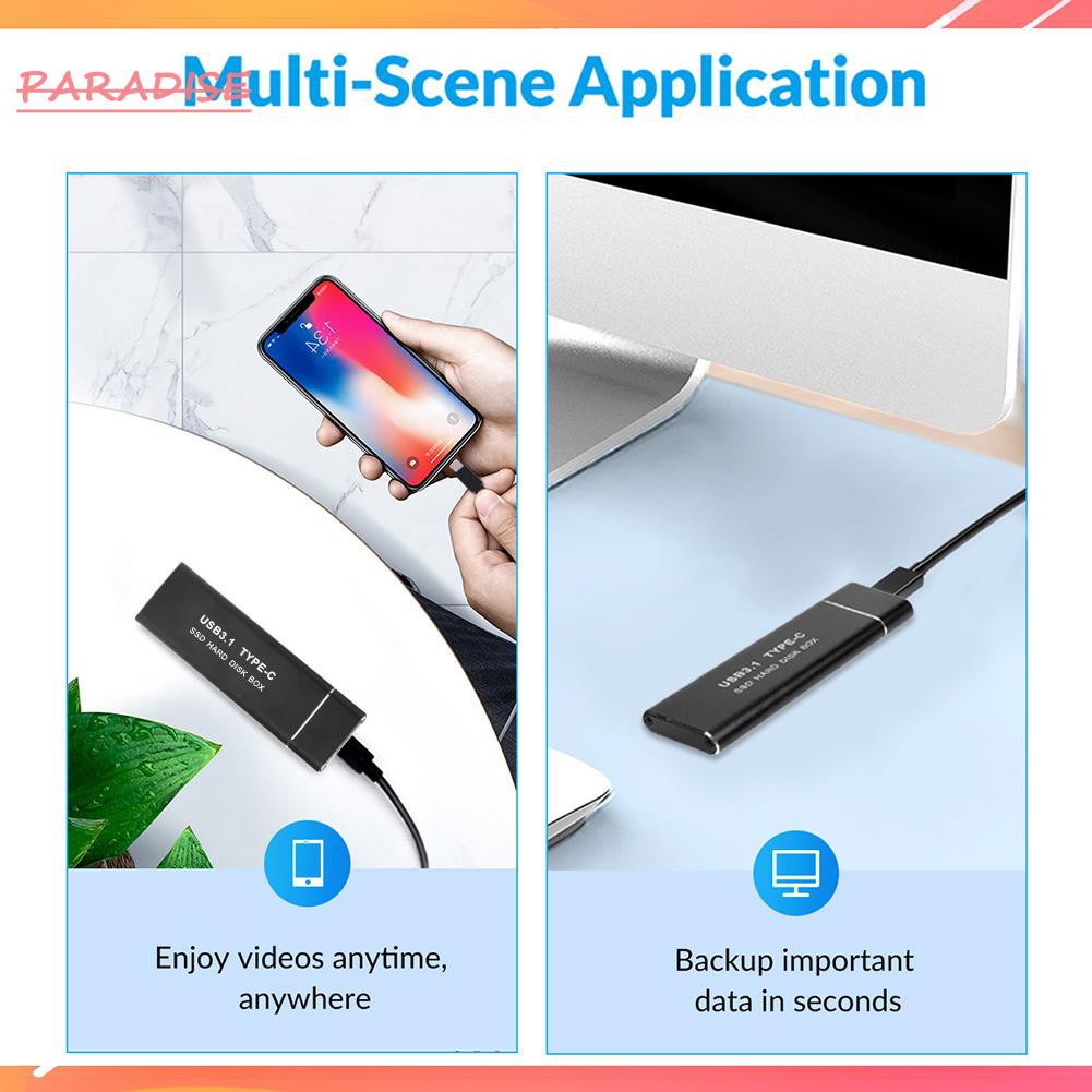 Hộp Đựng Ổ Cứng Ngoài Usb Type C M.2 Ssd Sata M / B Ốp | BigBuy360 - bigbuy360.vn
