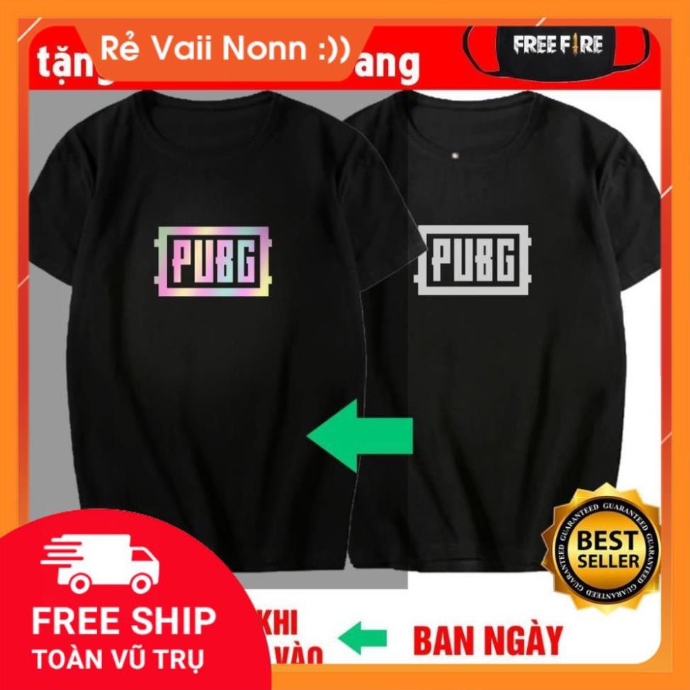 [THUN THÁI-GIẢM 50%]  Áo thun PUBG phản quang đa sắc mẫu áo unisex game cực ngầu