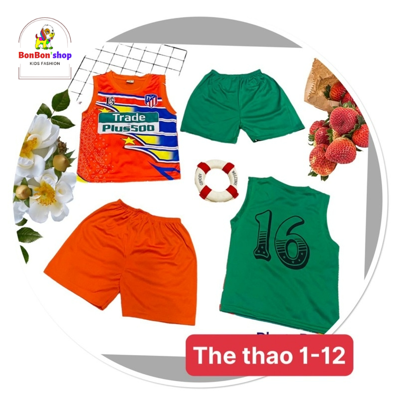 Quần áo thể Thao cho bé Trai từ 25-45kg