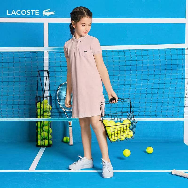 ❤️ Váy Polo Lacoste chất liệu Cotton da cá ba màu cho bé 6-16 tuổi