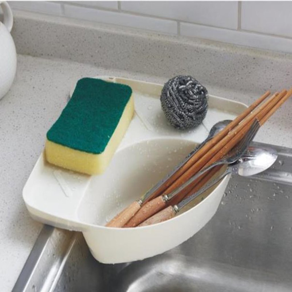 Giá Đựng Đồ Hình Tam Giác Gắn Bồn Rửa Chén Tiện Dụng