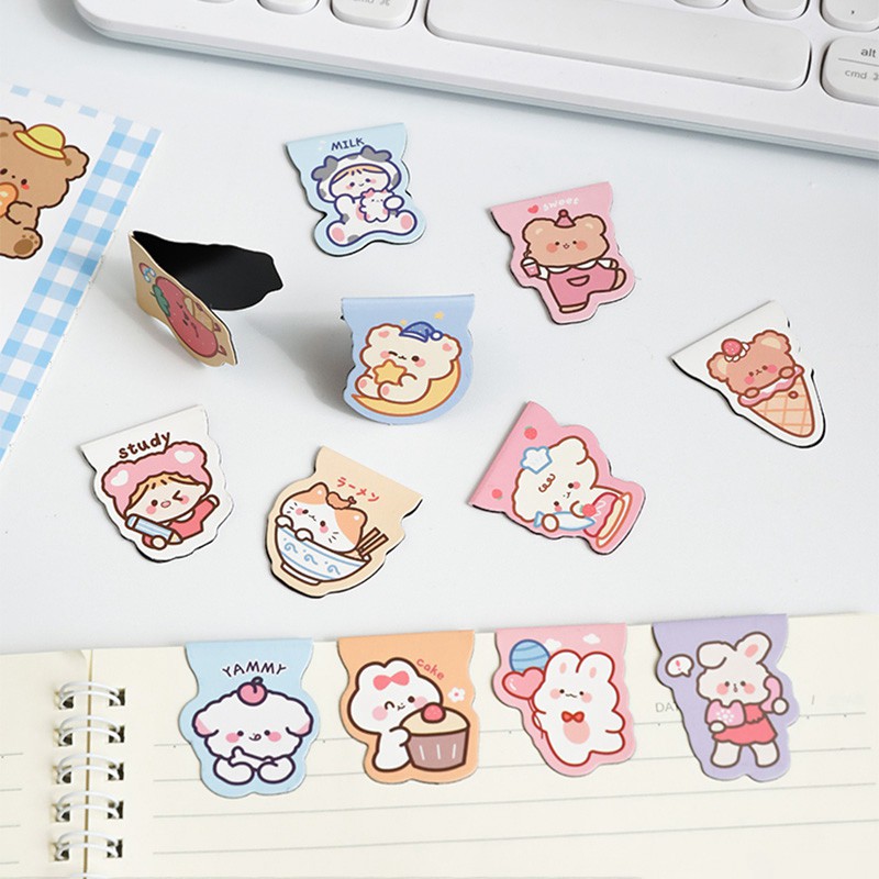 Kẹp giấy nam châm hình gấu hoạt hình sáng tạo